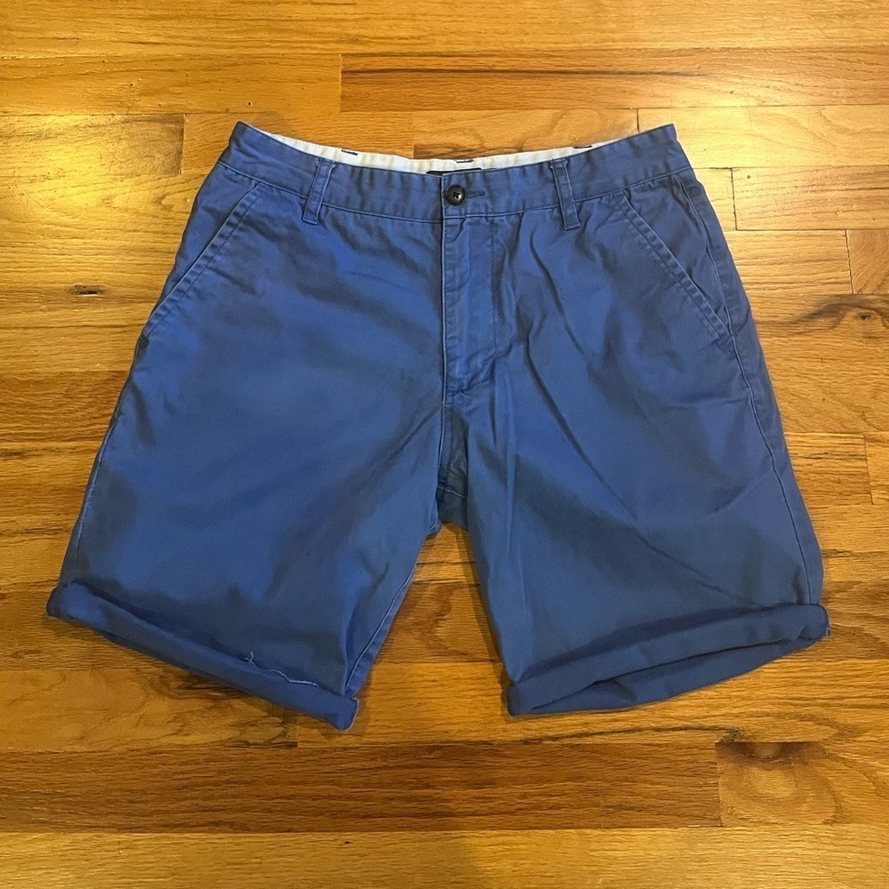 HAWKINGS MCGILL Rolled Chino Shorts Blue 32